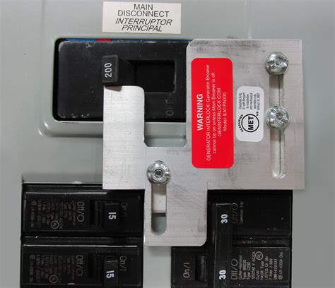 For use in Eaton Type BR 125 Amp and 100 Amp main breaker load centers. . Eaton generator interlock kit